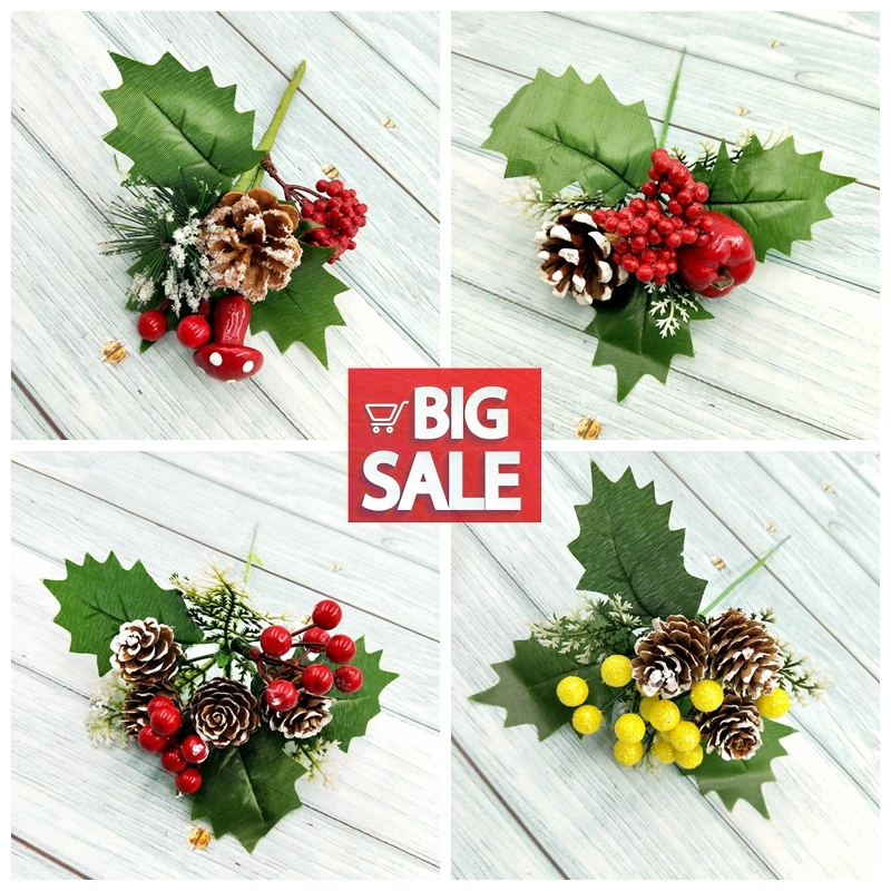 1 шт. искусственный цветок красная жемчужная тычинка ветка ягод для свадьбы