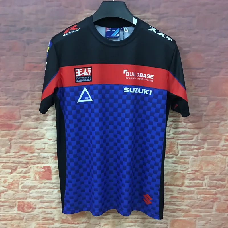 Moto rcycle Racing moto rbike moto cross moto футболка для верховой езды Мужская Повседневная дышащая одежда с коротким рукавом для вождения suzuki быстросохнущая