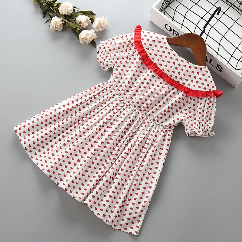 2-6 years High quality girl dress 2020 new summer fashion bow stripe kid children clothing party formal princess | Детская одежда и