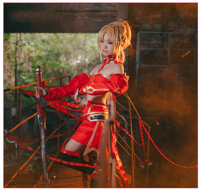 

Fate Grand Order Astolfo Costume Fate Apocrypha Saber of Red Mordred Cosplay Costume Women Game Cosplay Costume Full Set