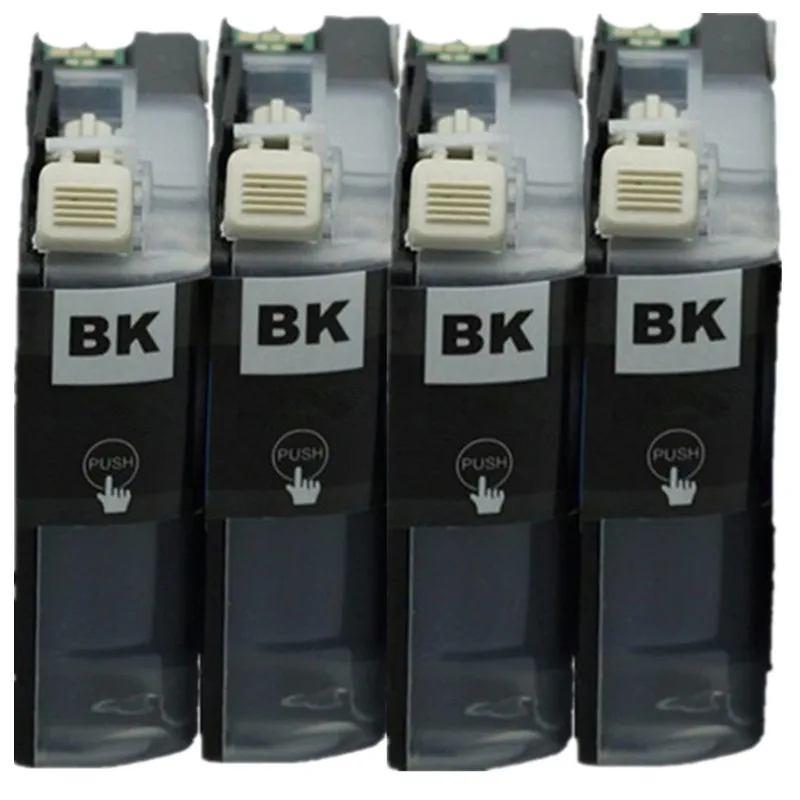 4 Black Замена LC123 LC-123 LC 123 XL LC123XL переработанного чернильного картриджа для MFC-J650DW MFC-J6720DW MFC-J6520DW DCP-J4110DW DCP-J132W - Цвет: 4 Black