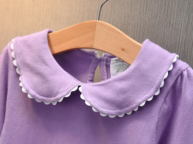 baby girls clothes spring t-shirts long-sleeve lovely princess tshirt cotton o-neck female children clothing top tees