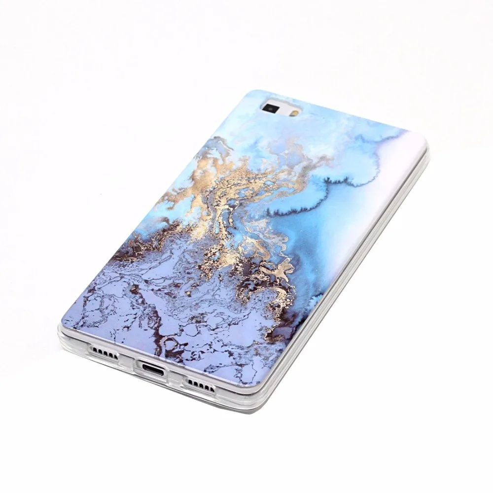 Для Huawei P8 Lite Мрамор однотонный Мягкий чехол из TPU Защитный для мобильного