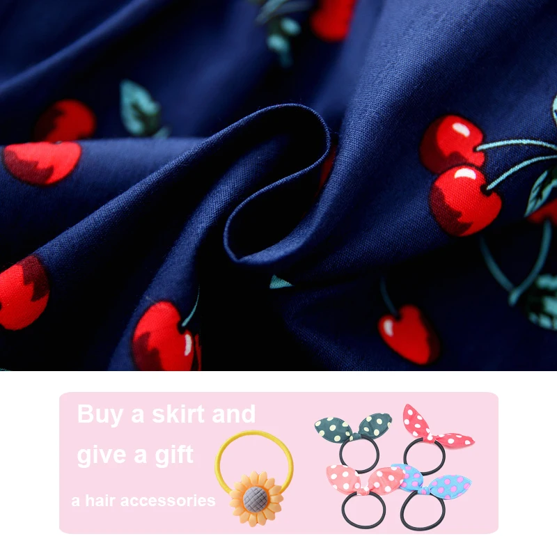 

Fashion Summer Baby Girl Dress Casual Cotton Sleeveless Dresses Bow Cherry Pineapple Print Kids Birthday Dress Baby Clothing