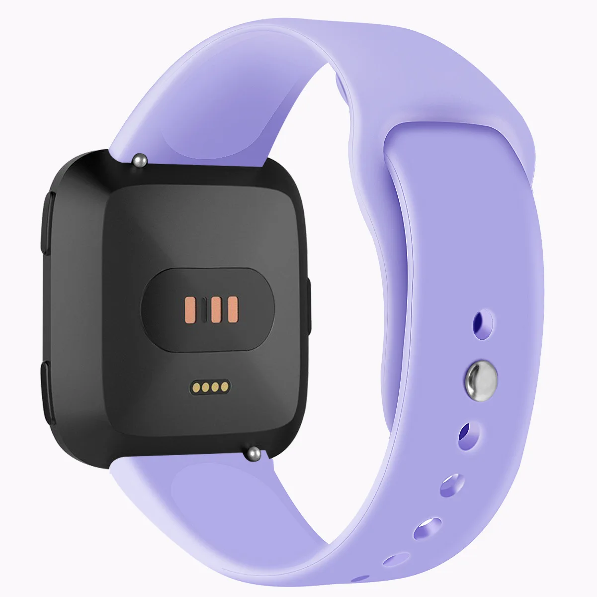 Фиолетовый Essidi распродажа браслетов ремешок для Fitbit Versa 2 Спортивные Мягкие силиконовые наручные петли для Fitbit Versa Смарт-часы - Цвет: Фиолетовый