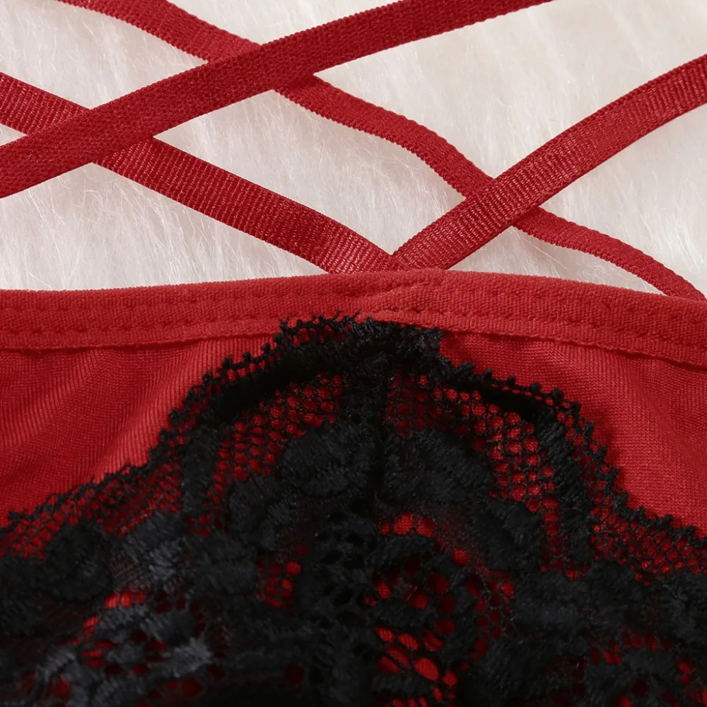 Сексуальный кружевной бюстгальтер эротическое Прозрачное нижнее белье Babydoll