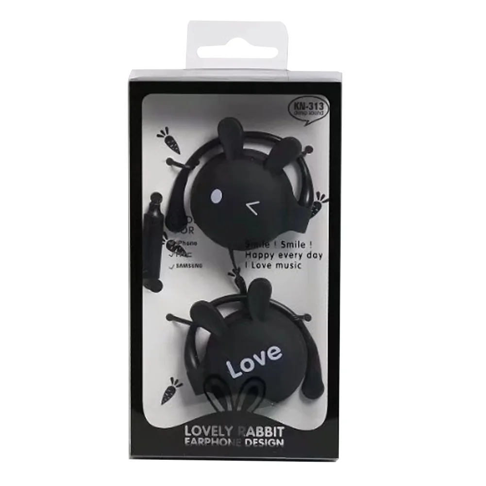 Наушники для мобильного телефона с заячьими ушками детская стерео Портативная