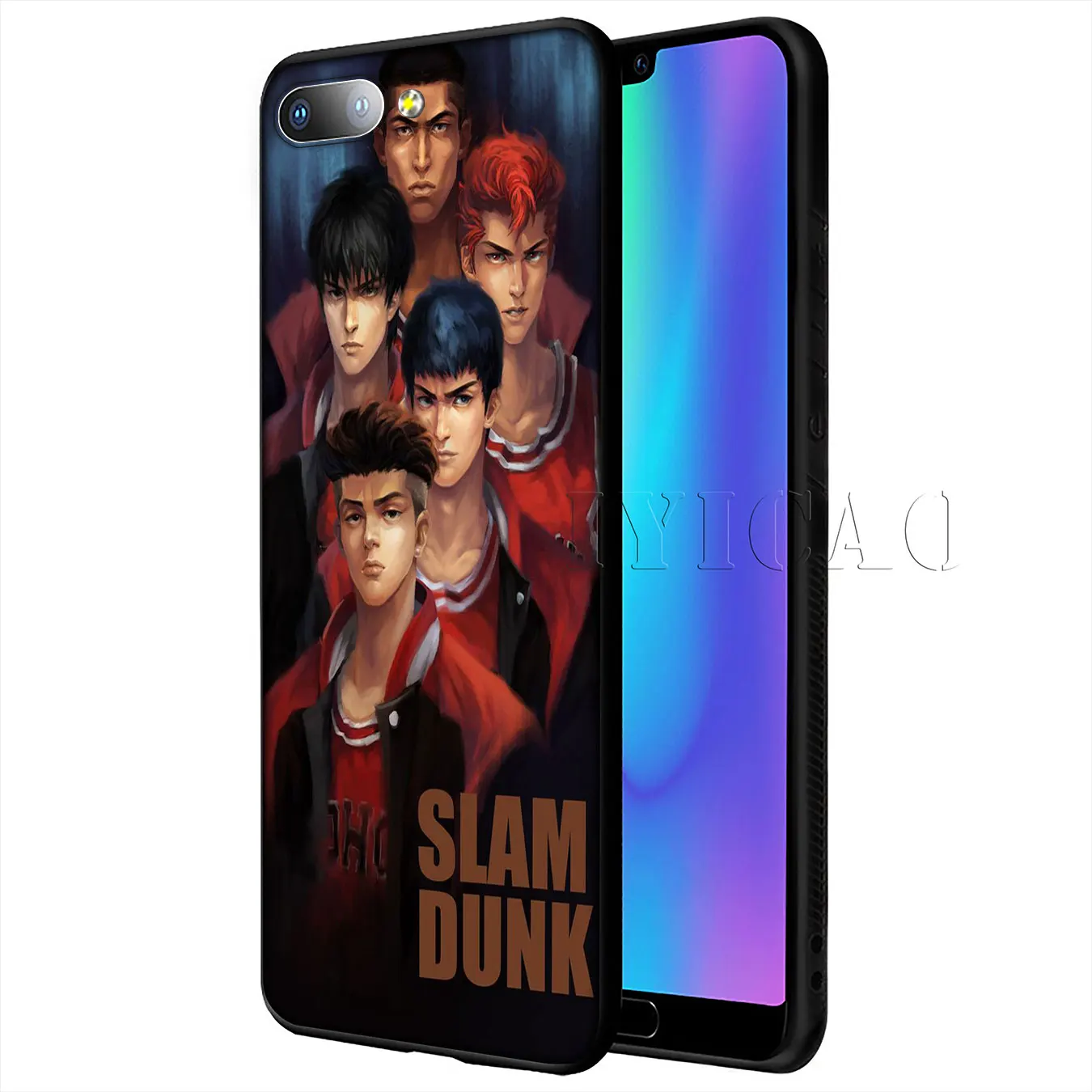 IYICAO SLAM DUNK Мягкий силиконовый чехол для телефона Huawei Y9 Y7 Y6 Prime 2019 черный Honor 20 8C 8X 8 9 9X