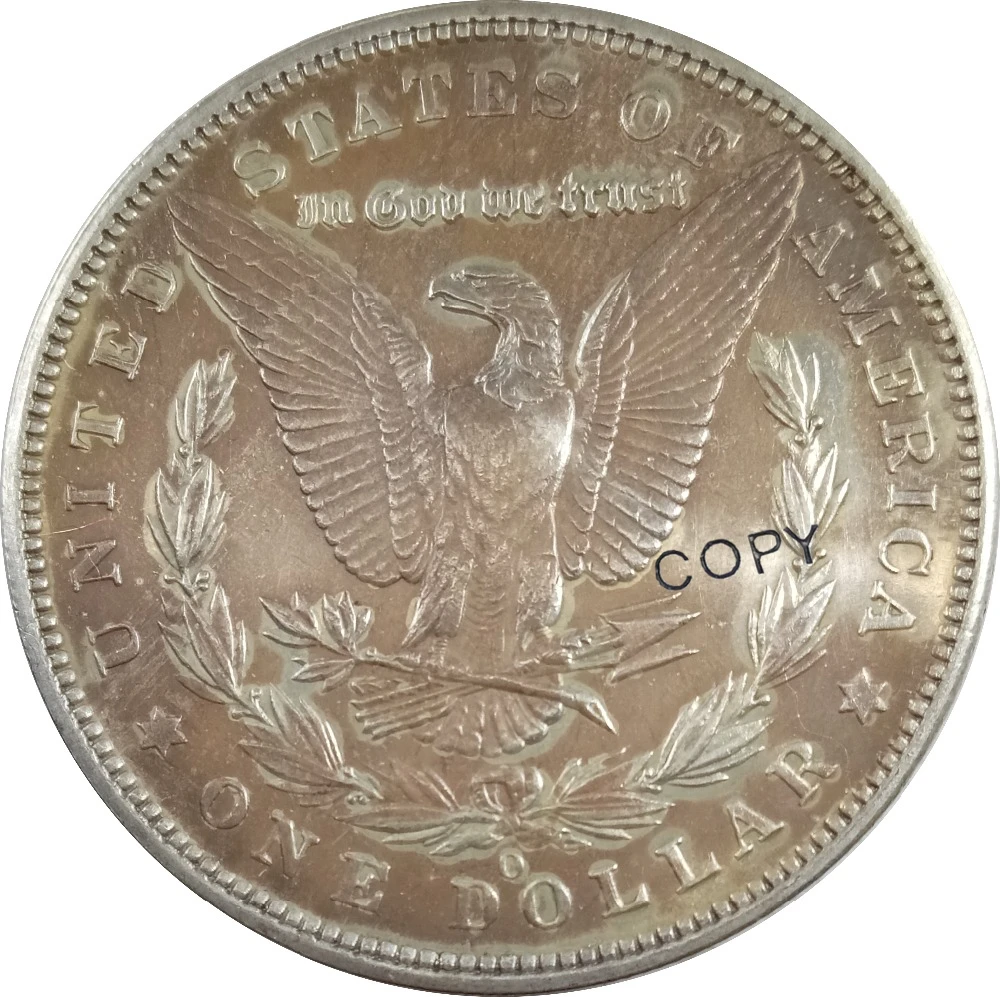 Копии посеребренных монет США 1 доллар моргановский 1888 o s | Дом и сад