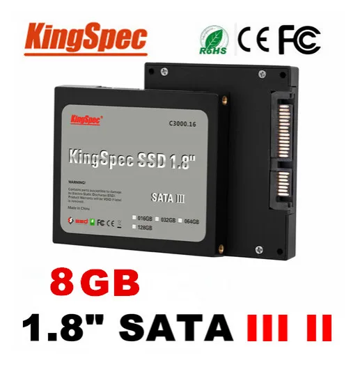 Kingspec 1.8 inch SATAIII 6GB/S SATA2 hdd SSD 8GB 16GB 32GB 64GB 128GB Solid State hard drive disk MLC flash for DESKTOP/laptop |