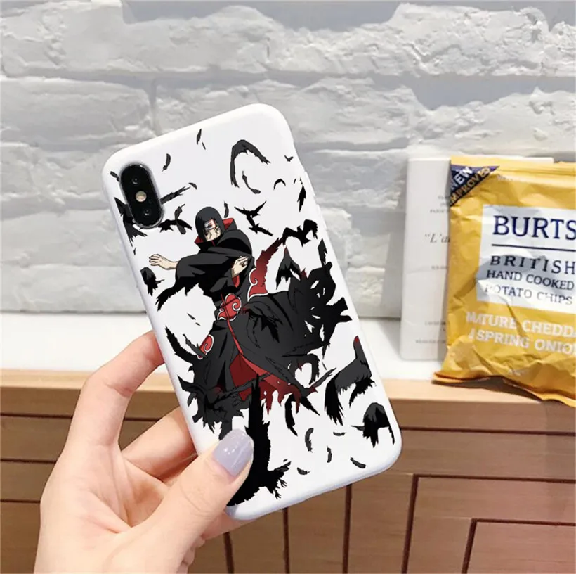 Наруто Акацуки клана облако символ Печатный чехол для iPhone 6 6S 7 8 plus X XR XS MAX для samsung galaxy s8 S7 edge