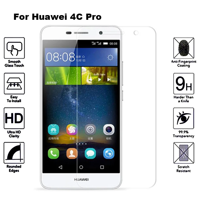 2 шт., закаленное стекло для huawei 4C Pro, защитная пленка, Защитное стекло для huawei Honor 4C Pro TIT-L01 TIT-U02 TIT U02 L01