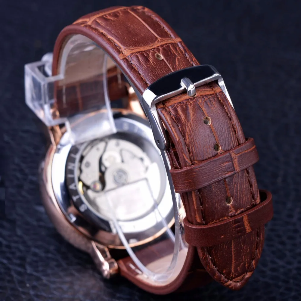 Часы наручные Forsining Мужские автоматические роскошные брендовые Роскошные с