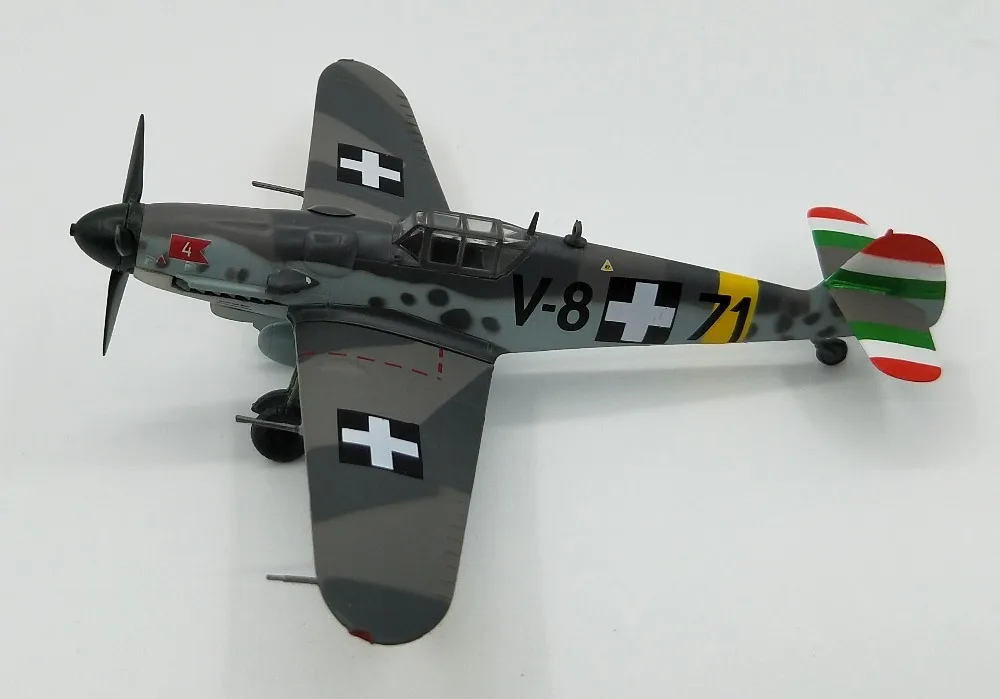 1: 72 немецкая BF109G 6 модель боец трубач готовый 37257 венгерских ВВС 1944|fighter model|german