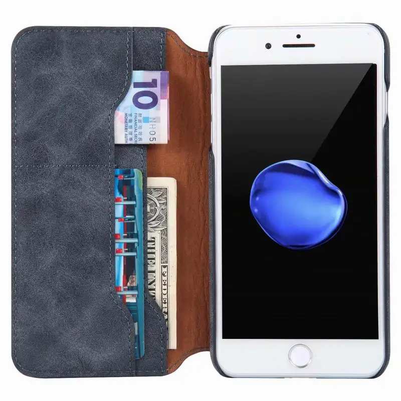 Роскошный Ретро-чехол из искусственной кожи чехол для iphone 7 Plus 6 8 Plus XS Max XR X XS, ультра тонкий чехол-бумажник для iphone X 6 S Plus