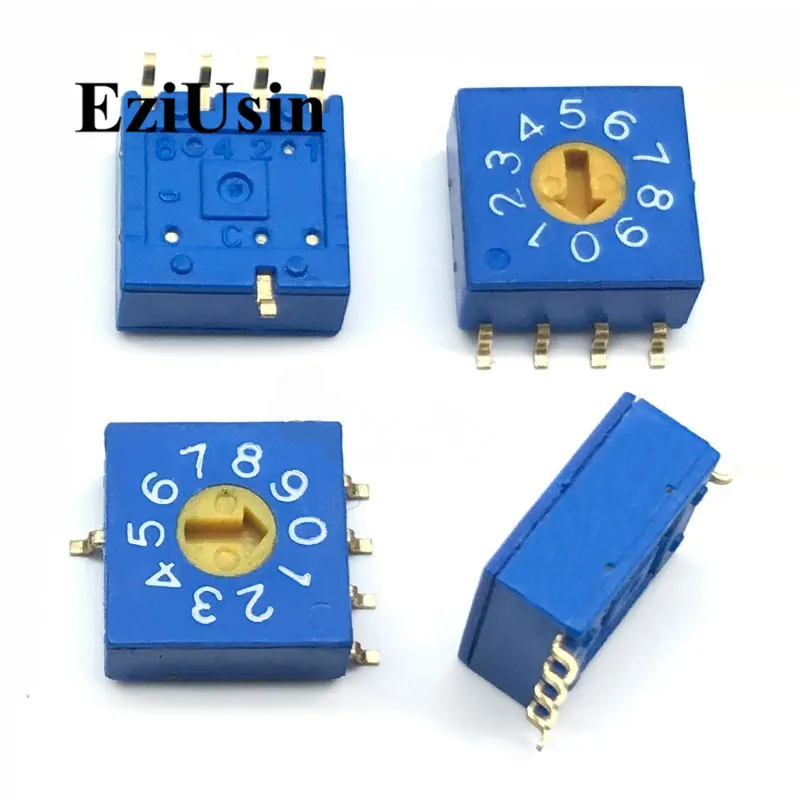 0-9 10 поворотное кодирование переключатель DIP 5 контактов 8421C 4:1 PCB Переключение 5p 0-F
