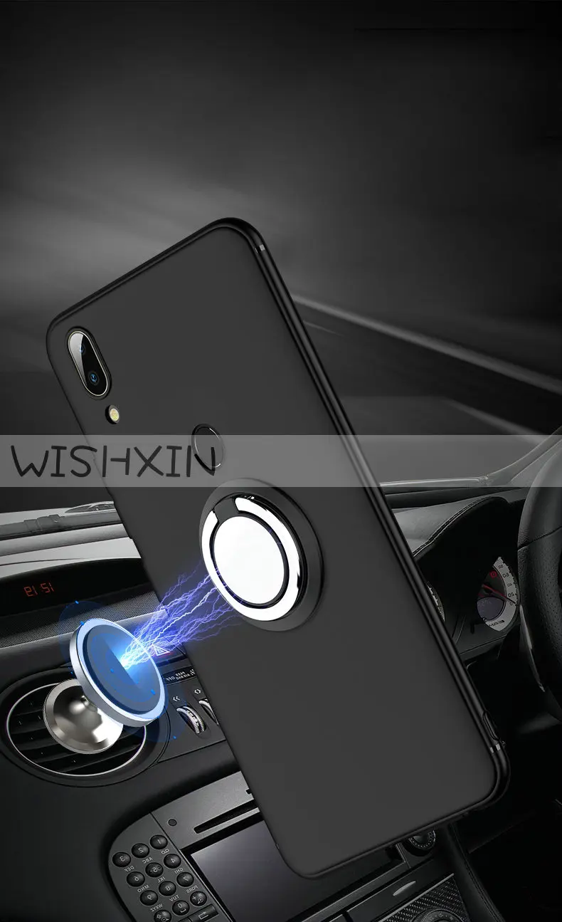 Для ASUS Zenfone Max Pro M2 ZB631KL чехол силиконовый чехол Магнитный Магнит автомобильный чехол с кольцом для пальца для ASUS Zenfone Max M2 ZB633KL