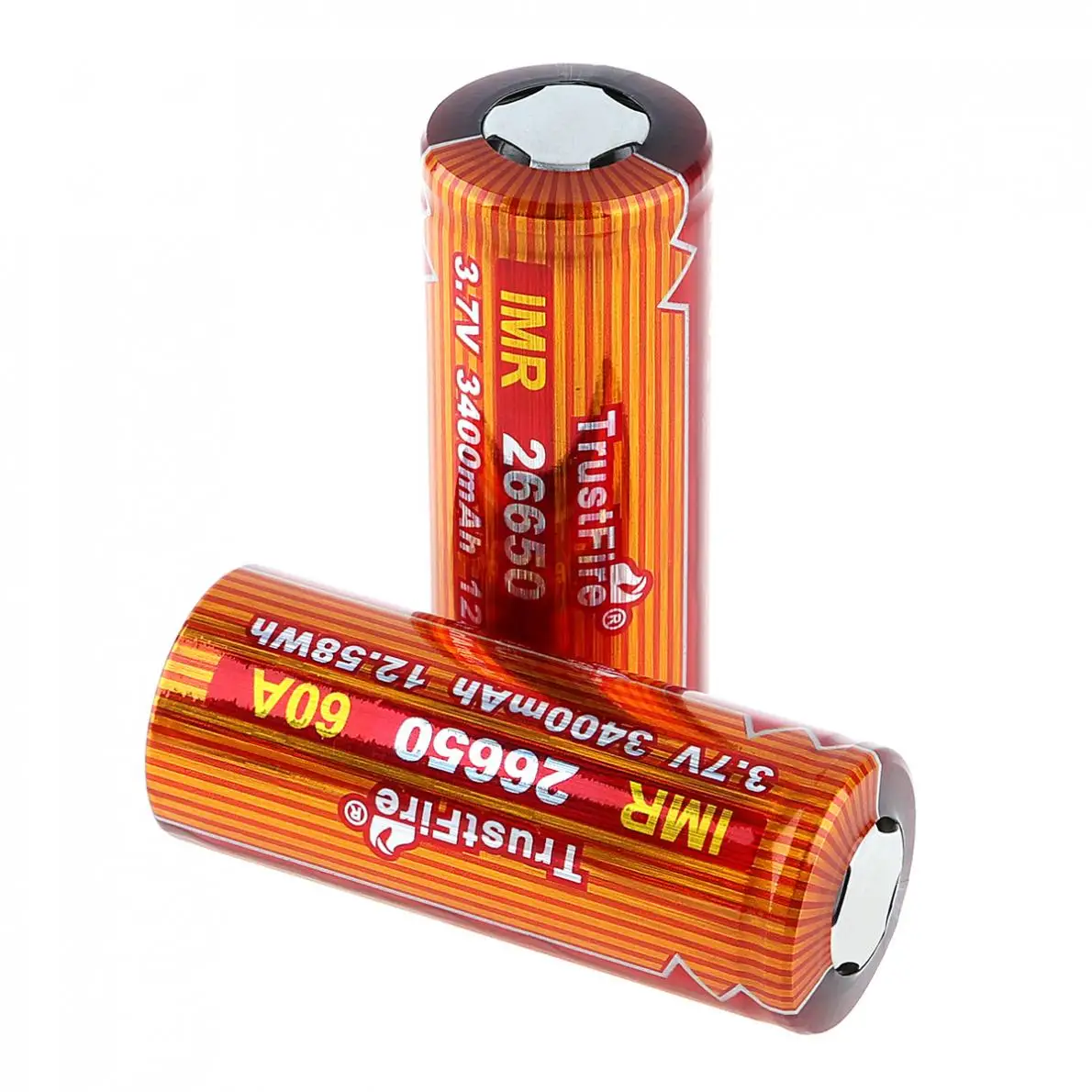 TrustFire 2шт IMR 26650 3 7 V 3400mAh литий-ионная аккумуляторная батарея с предохранительным