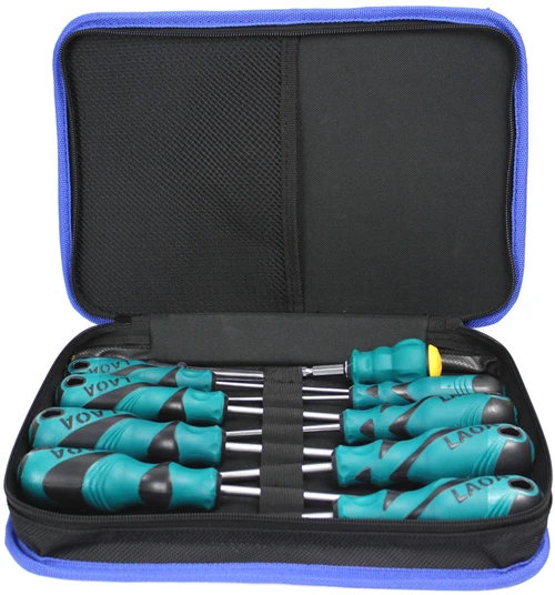 

9 Piece Set Screwdriver With Chrome Molybdenum Steel 9 Packaging Material Of Cr Mo Steel With High Hardness