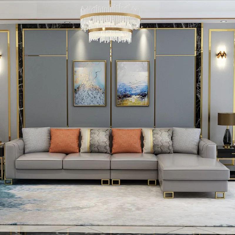 Современный Кожаный Диван для проектов квартиры/новый дизайн наборы диванов с