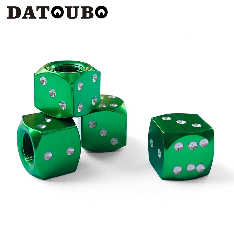 DATOUBO 16 шт. высококачественный алюминиевый Игральный кубик униальный автомобильный колпачок для клапанов шин, смешанный цветной колпак для велосипедных шин, колпак для автомобильных крышек