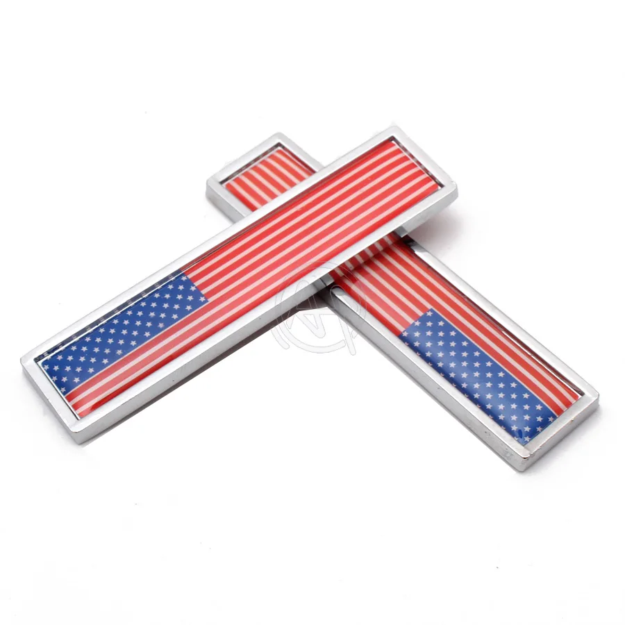 Universal Fit Car Side Body American National Flag Logo Decorative Emblem Badge Decal Symbol Anti-collision Sticker 1pair | Автомобили и