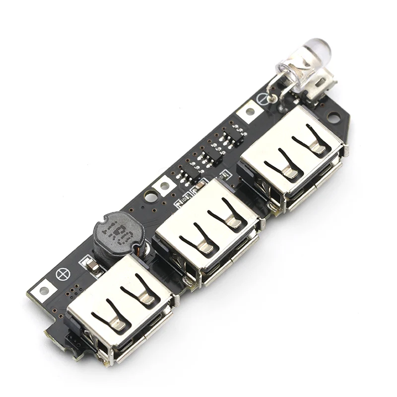 5 в 1A 1.5A 2.1A 3 USB power Bank зарядное устройство монтажная плата Повышающий Модуль питания+ 5S 18650 литий-ионный Чехол DIY Kit power bank