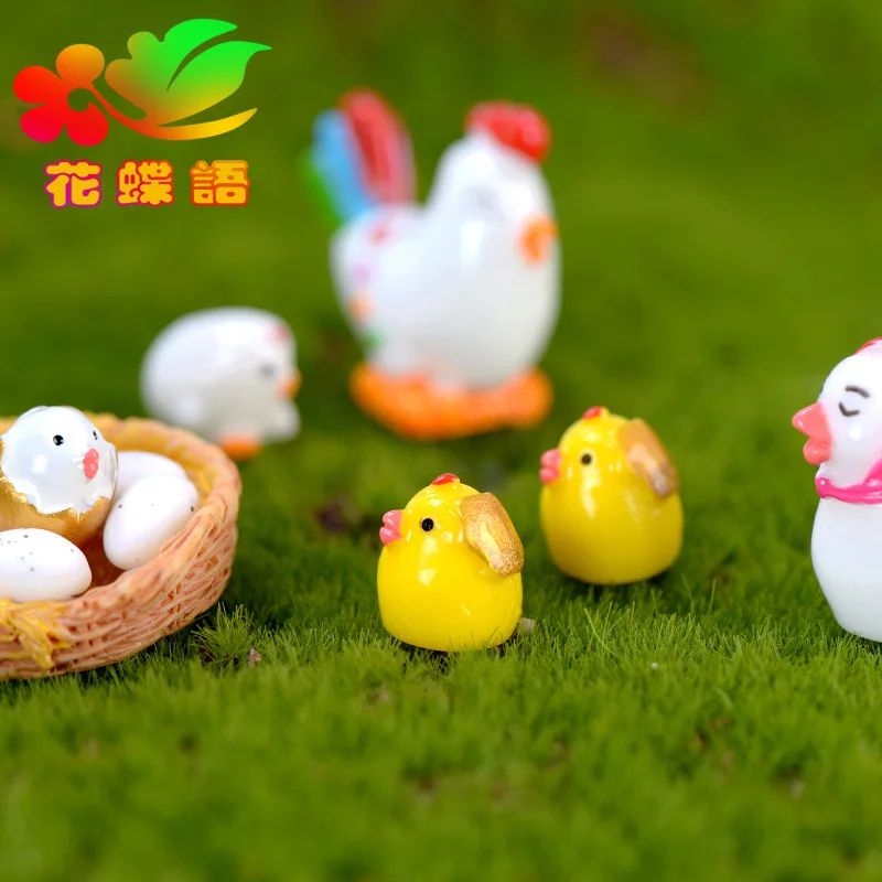 ZOCDOU 10 штук курица Колыбель ломая цыпленок яйцо гнездо маленький Pollo Статуя