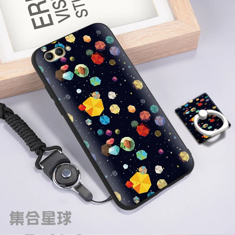 Fundas Телефон чехол для Huawei Honor V10 крышка Краски ТПУ Мягкий силиконовый вид 10