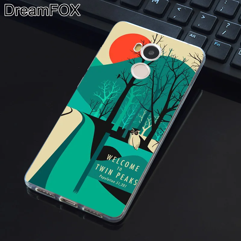 DREAMFOX L406 Welcome To Twin Peaks Soft TPU Silicone Case Cover For Xiaomi Redmi Note 3 4 4X 5 5A 6 7 Pro Global |
