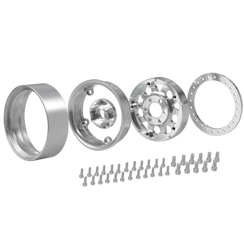 4 Pcs/Set 1.9'' Alloy Wheels Beadlock Wheel Rims For Axial SCX10 CC01 High Quality Aluminum 1.9inch RC ROCK CRAWLER | Игрушки и
