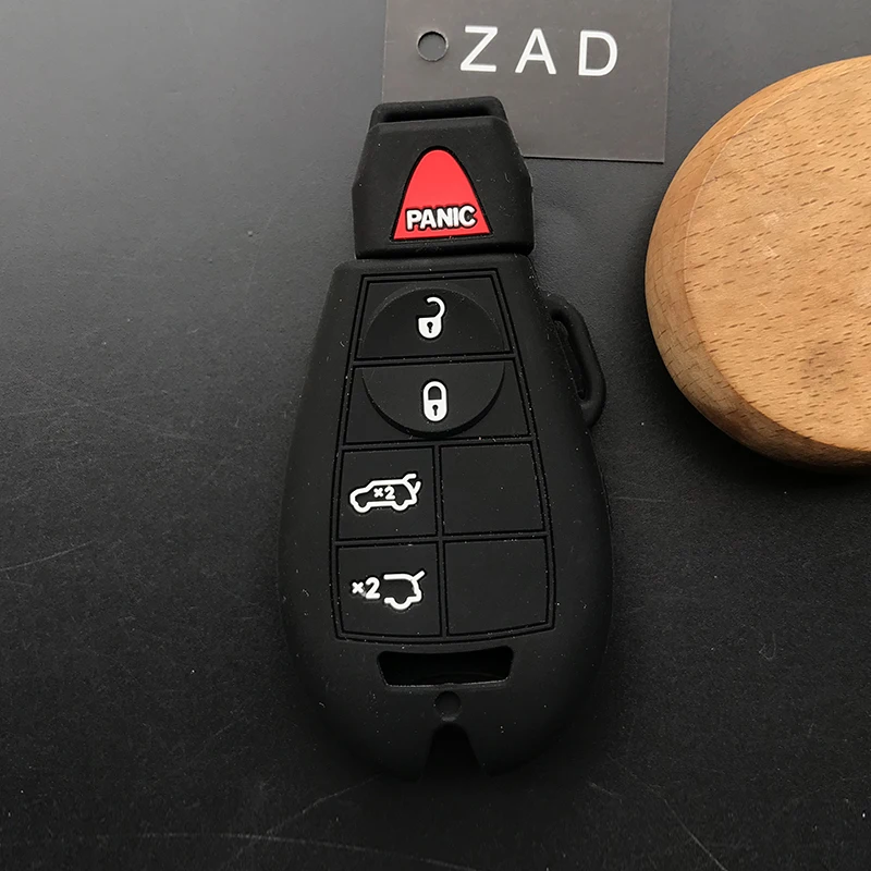 ZAD силиконовый чехол для ключей от машины Jeep For Chrysler Dodge Durango Grand Caravan Cherokee дротика