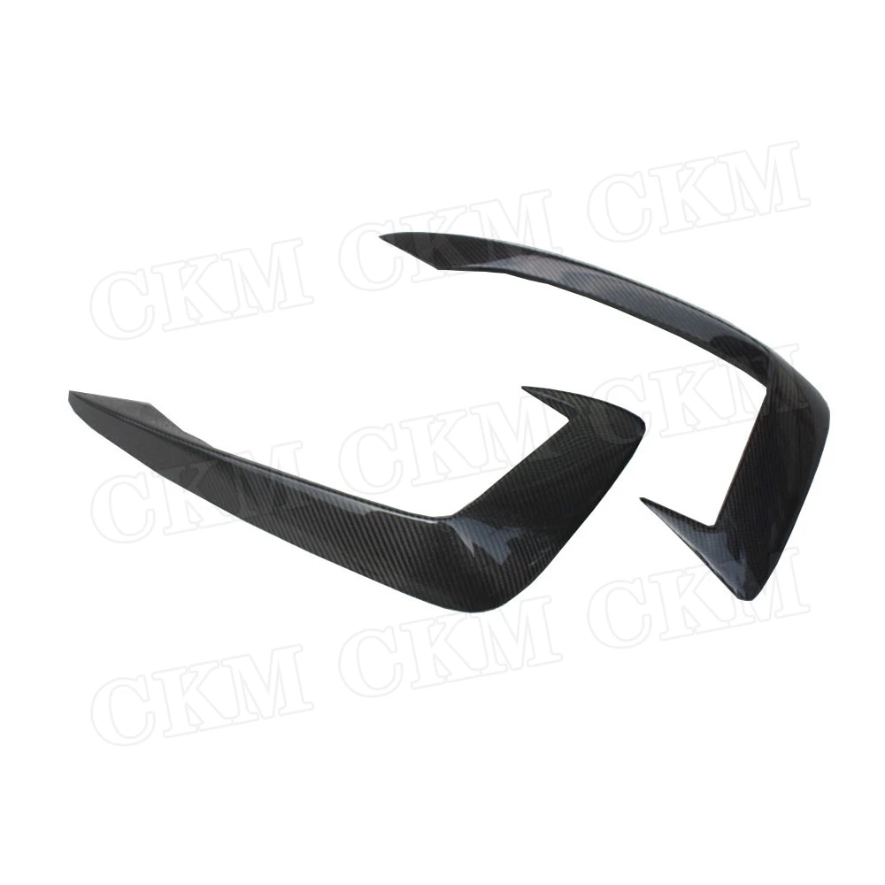 Углеродное волокно передний бампер автомобиля противотуманных фар Брови век
