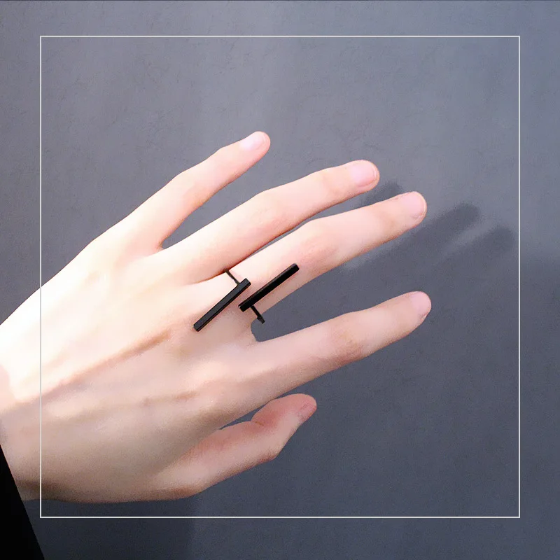 

Creative Simple Opening Geometric Rings Customizable Copper Jewellery Rings for Women
