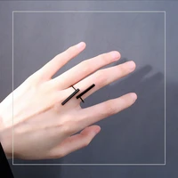 creative simple opening geometric rings customizable copper jewellery rings for women