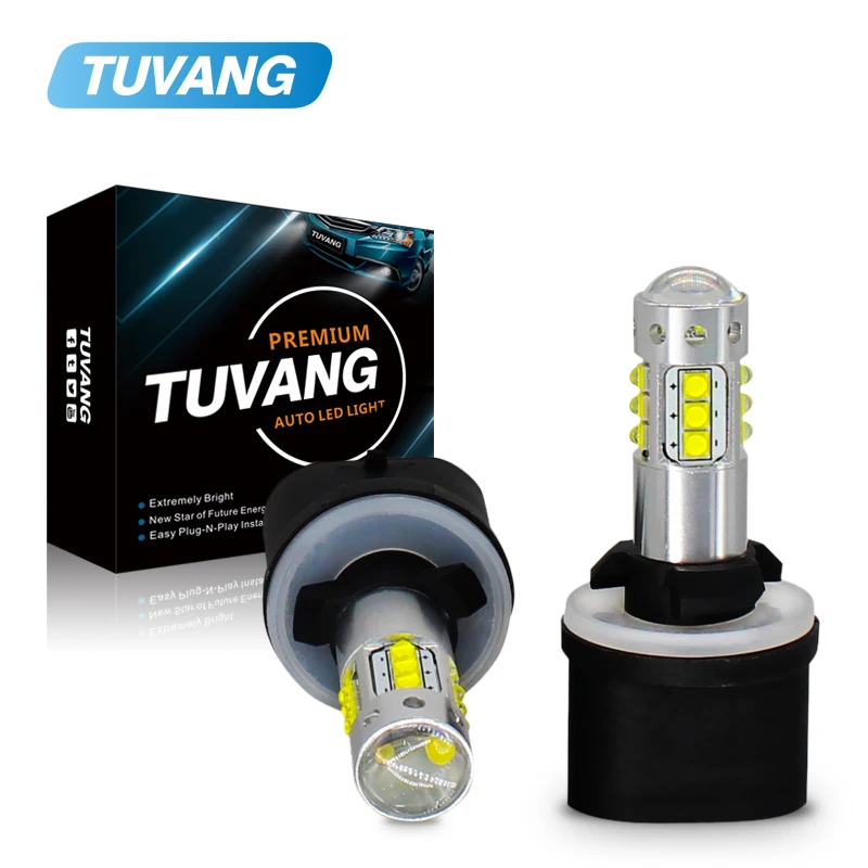 Светодиодные противотуманные фары TUVANG высокой мощности H1 H3 H27 880 881 886 894 дневные