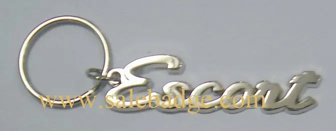 

Professional customized 3D sports metal keychains words car keys train key