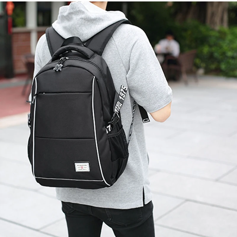 

USB Charging Backpacks Men Oxford Bolsa Mochila Travel 15 Inch Laptop Bags Rucksacks School Bags For Boy Teenagers