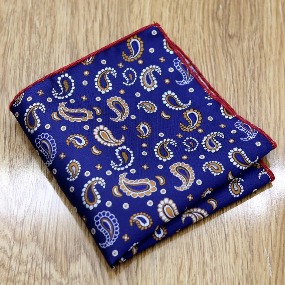 Для мужчин узкие галстук комплекты Пейсли Цвета Бургундия Красный Темно синие