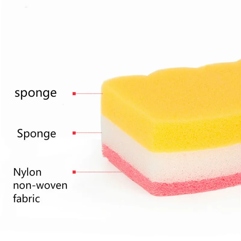 Густая двухсторонняя губка для уборки супер мягкая тряпочка чистки без моющего