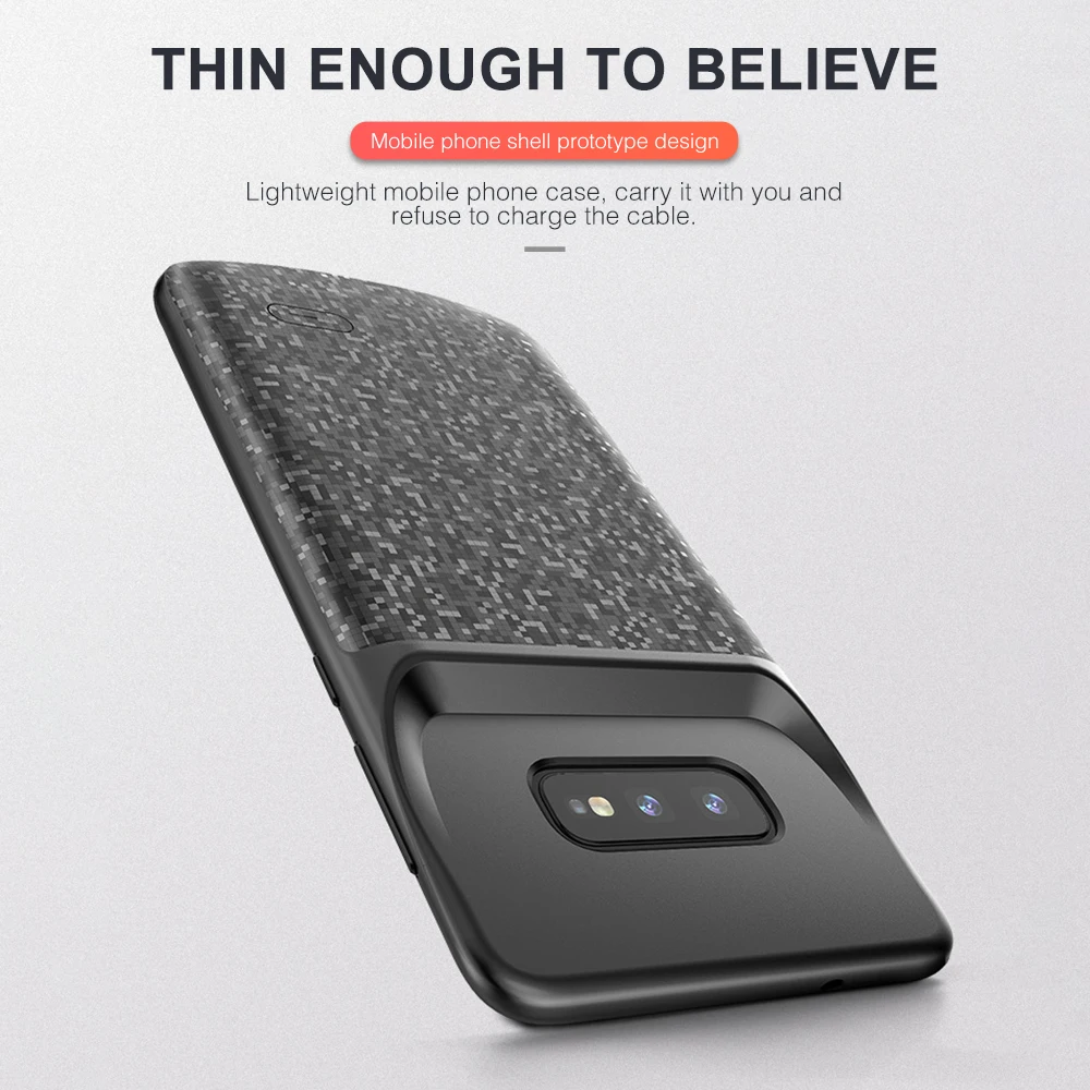Чехол для зарядного устройства TOPZERO 5000 мАч samsung Galaxy S10 S10E Plus мягкий чехол быстрой