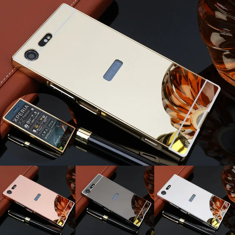 Чехол для Sony XZ Premium G8141 G8142 металлическая рамка с задней крышкой твердый