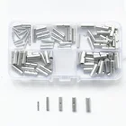 100 шт. неизолированные скрученные стыковые обжимные соединители, комплект клемм для калибра 26-10 AWG, подключение электрического провода, кабеля