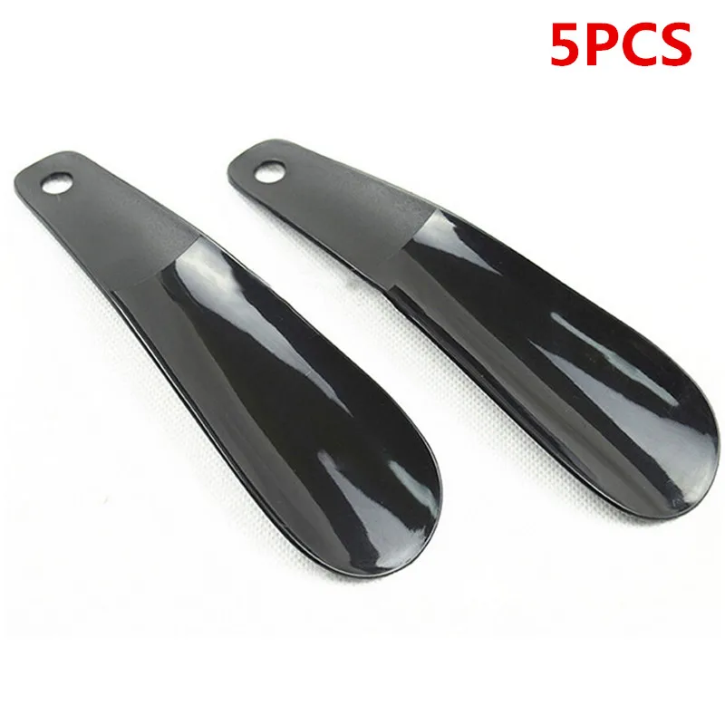 

5PCS/Lot Shoe Horns 16cm PP Plastic Professional Black Shoe Horn Spoon Shape Shoehorn Shoe Lifter Flexible Sturdy Slip Wholesale
