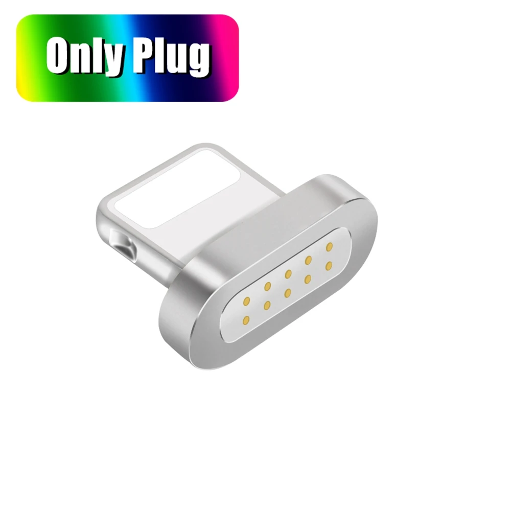 Олаф магнитное зарядное устройство USB кабель адаптер для iPhone Micro usb type C кабель для мобильного телефона Быстрая зарядка магнит зарядное устройство адаптер - Цвет: Only For 8 Pin Plug