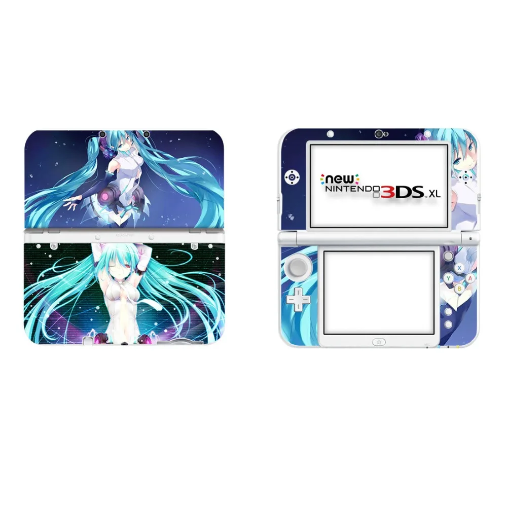 Аниме милые девушки виниловая наклейка кожи Стикеры для нового 3DS XL LL шкуры Стикеры s для нового 3dsll Винил Защитная Наклейка