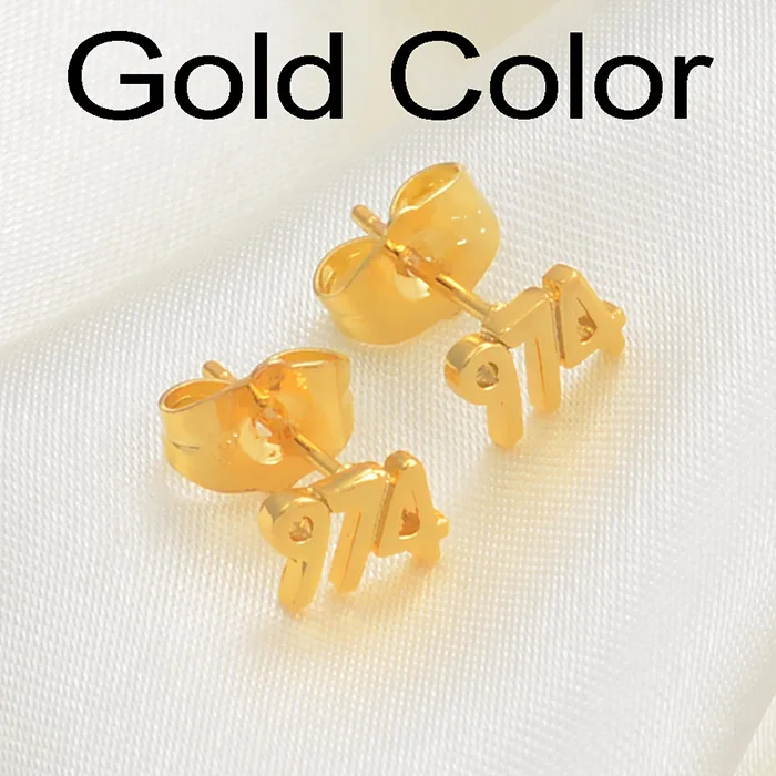 Gold Color Anniyo Qatar серьги маленькие для женщин девушек золотой цвет/серебряный цвет/розовое золото 974 серьги-гвоздики#067504 - Окраска металла: Gold Color