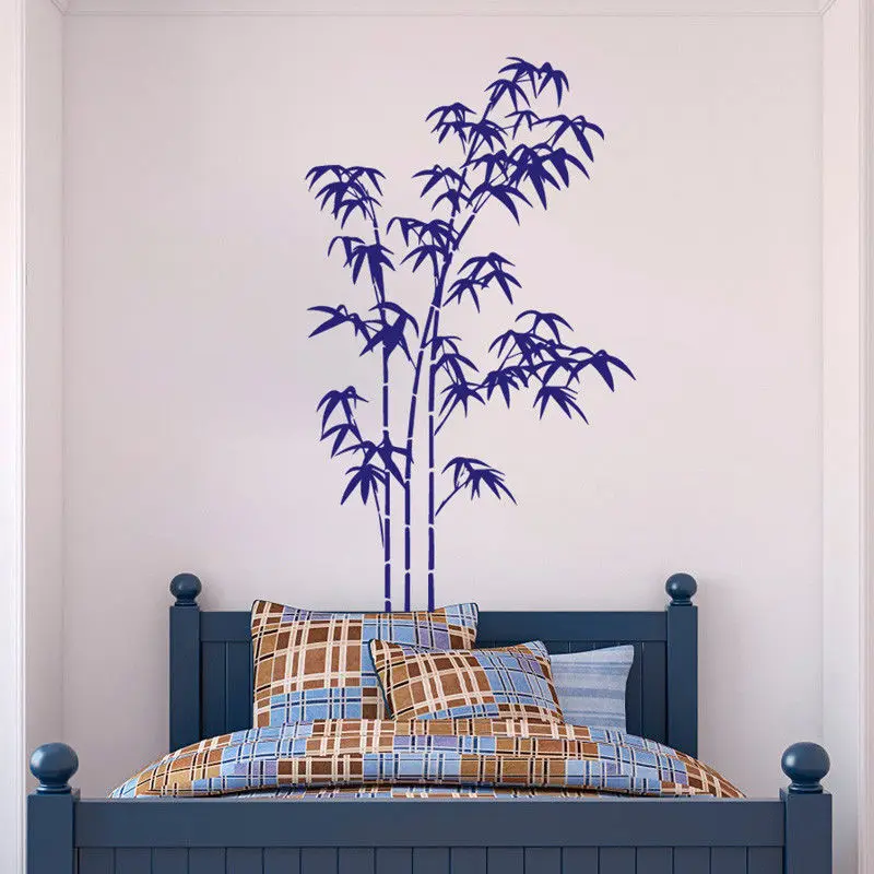 YOYOYU 40 colors Vinyl wall sticker Bamboo Plant Pattern Removeable Wall Decal Bedroom Saloon Home Decor Art Poster DIY ZX117 | Дом и сад