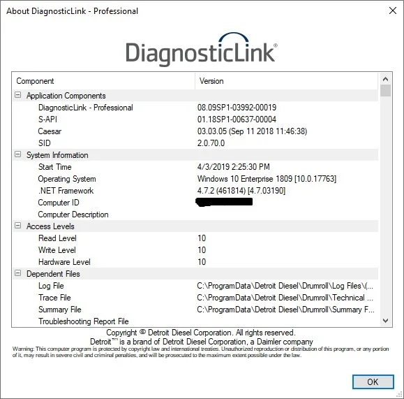 2019 детройт дизель диагностическая ссылка 8 09 DDDL + генератор ключей Устранение