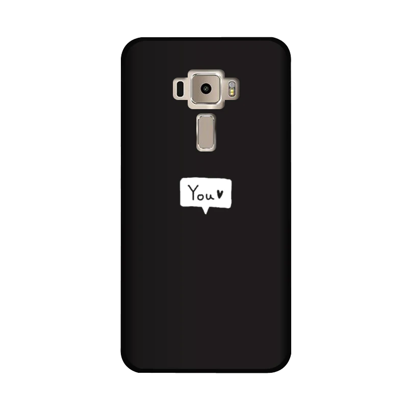Мягкий ТПУ чехол для Asus Zenfone 3 ZE552KL ZE520KL, матовый чехол с рисунком, милый чехол с котом